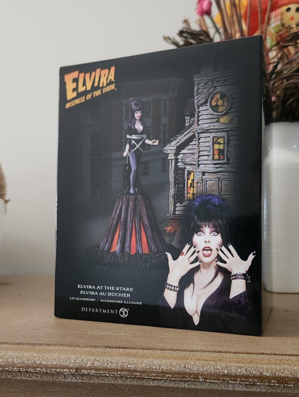 Department 56 Elvira At The Stake 6013670 LED Figurine NWT Box Halloween